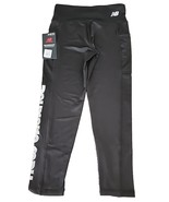 NEW BALANCE ~ SMALL (7/8) Legging ~ Black w/Foil Logo ~ Pocket ~ Poly/Sp... - $30.69 CAD