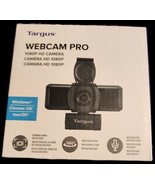 Targus Webcam Pro 1080P HD Camera Integrated Mic AVC041 New - $19.87 CAD