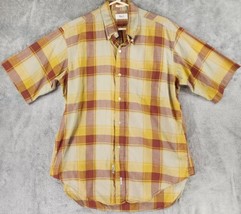 Bidwell of Newport Shirt Mens Large Plaid Western Vintage Button Up Shor... - $29.69