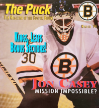 1994 The Puck Vintage Boston Bruins Magazine NHL Jon Casey Cover Winter ... - $379.96 MXN