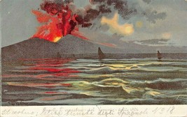 Italy~Vesuvio In EURZIONE-VOLCANO Eruption~Postcard - £7.92 GBP
