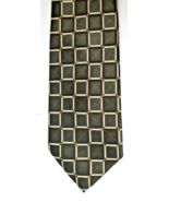 Authentic BURBERRY LONDON Silk Tie XL 62&quot;L Brown Taupe Square Check XL Long - £40.40 GBP