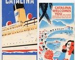 2 Catalina Island California Brochures 1954 SS Catalina Welcomes You - $21.78