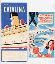 2 Catalina Island California Brochures 1954 SS Catalina Welcomes You - £17.34 GBP