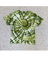 NEW Gilden Men’s Olive Green White Spiral Ice Tie Dye Short Sleeve Shirt... - $24.50