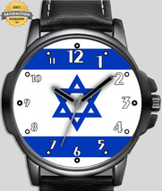 Flag Of Israel Unique Stylish Wrist Watch - $54.99