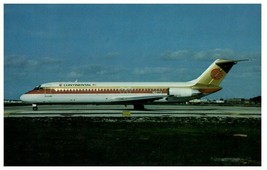Continental McDonnell Douglas DC 9 32 Airplane Postcard 1982 - £5.79 GBP