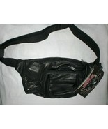 Vintage EZGO Lambskin Leather Black Touring Hip/Fanny Pack  New W/T - £14.93 GBP