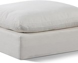 187Cream-Ott Comfy Collection Modern | Contemporary Upholstered Ottoman,... - $806.99
