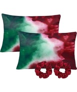 Christmas Decorations Pillow Covers，Satin Pillowcase，20&quot; x 30&quot; Merry Chr... - £9.83 GBP