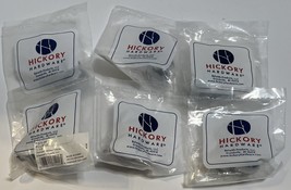 Hickory Hardware 1-1/8&quot; P320-26 Silver Cabinet Drawer Pulls Knobs NEW Lot of 6 - £10.03 GBP