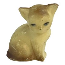 VTG Blue Eye Siamese Cat Kitten Mini Figurine Dollhouse Sitting Kitty  1.25&quot; - £14.93 GBP