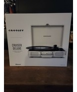 Crosley CR8005D-WS Cruiser Deluxe 3 Speed Turntable With Bluetooth White... - £48.49 GBP