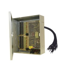 18 Port Power Supply Box Auto-Reset Cctv Camera Pigtail - £69.19 GBP