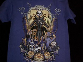 TeeFury Nightmare YOUTH MEDIUM &quot;King of the Pumpkin Patch&quot; Skellington P... - £10.27 GBP