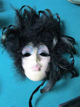 Crescent Moon New Orl EAN S Studios Carnival Mask 7&quot; Overall 12&quot;[*MAIN] - £51.43 GBP
