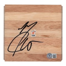 Mario Chalmers Miami Heat Signed Basketball Floor Board Beckett Autograph Proof - £62.26 GBP