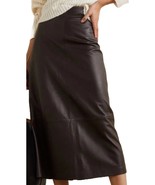 Skirt Leather Long Size Maxi Women&#39;s Lambskin Nwt Vintage Women Lined Br... - $163.41 CAD+
