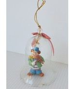 Vtg JSNY Crystal Ring In The Clowns Violin Bell Christmas Ornament Handp... - €8,56 EUR