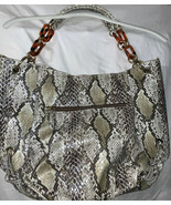 Big Buddha Faux snakeskin Bag With Faux Tortoise Shell Chain Accent - €61,22 EUR