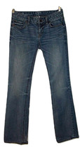 Ann Taylor Jeans Boot Cut Blue Denim Cotton Spandex Zipper Fly Women&#39;s Size 0 - £7.79 GBP