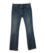 Ann Taylor Jeans Boot Cut Blue Denim Cotton Spandex Zipper Fly Women&#39;s S... - £7.78 GBP
