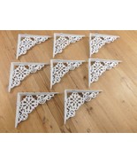 8 Distressed White Cast Iron Shelf Brackets Braces Bookshelf 7 3/4&quot; x 6 ... - $979.50 MXN