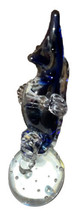 Seahorse Art Glass Paperweight Decor  Cobalt Blue Approximately 7” Tall - £12.32 GBP