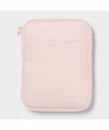 Brightroom Zip Tablet Pouch Laptop Bag Blush Pink 12in x 9.25in - $19.02 CAD