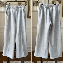 OGL Movement Grey Wide Leg Front Seam Sweatpants L - $636.12 MXN