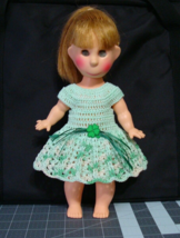 Made to fit 11.5&quot; - 12&quot; VTG Poor Pitiful Pearl Doll New Hand Crochet dress - $60.00