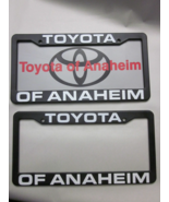 Pair of 2X Toyota of Anaheim License Plate Frame Dealership Plastic - $28.42
