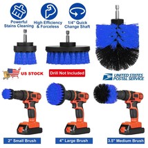 3PCS Drill Brushes Set Tile Grout Power Scrubber Cleaner Spin Tub Shower Wall - £14.91 GBP