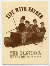 Playbill Life With Father 1943 New York The Empire Theatre  - $13.86