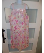 TALBOTS KIDS PINK W/FLOWERS LINED DRESS SIZE 18 GIRL&#39;S NEW - £28.92 GBP