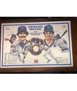 1983 MILWAUKEE BREWERS 1982 AMERICAN LEAGUE CHAMPIONS PLACE MAT - £19.61 GBP