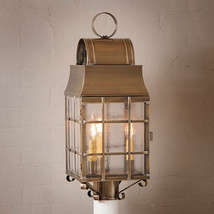 Outdoor Post lantern Light in Weathered Brass Metal - £387.13 GBP