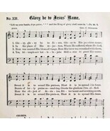 1883 Gospel Hymn Glory To Jesus Name Sheet Music Victorian Religious ADB... - $19.99