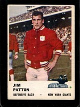 1961 Fleer #72 Jim Patton Vg+ Ny Giants *SBA9629 - $3.92