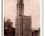 Woolworth Building New York CIty NYC NY UNP B&amp;W WB Postcard N23 - £3.85 GBP