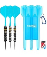 CyeeLife Steel tip Darts 24g with Carry case and Sharpener&amp;Integrated Fl... - $846.56 MXN