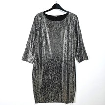 Studio Silver Sequin Dress UK 16 NEW - £12.03 GBP