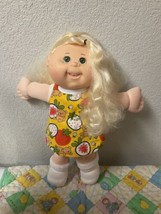 Cabbage Patch Kid Girl WCT-55K Blonde Cornsilk Pony Green Eyes Freckles ... - $145.00