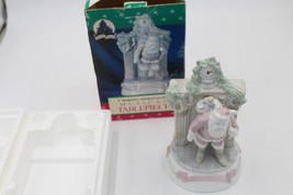 Holiday Classics 8&quot; Handpainted Wind Up Music Santa Christmas Tablepiece Vintage - £14.87 GBP