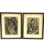 Lithograps by Marion Greenwood and Gwen Creighton American art etching s... - $8,198.41 MXN