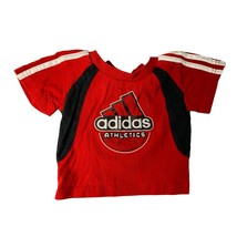 Adidas Boys Infant Baby Size 3 months red black Short Sleeve Tshirt Tee - £6.19 GBP