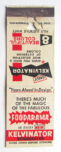 Kelvinator Refrigerator Vintage Advertisement 20 Strike Matchbook Cover - £1.42 GBP