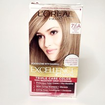Loreal Excellence Creme Hair Color #7 1/2A MEDIUM ASH BLONDE - £8.99 GBP