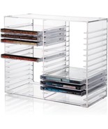 CD Storage Box Rack Holder Stacking Tray Shelf DVD Disk Case Space Organ... - $646.16 MXN