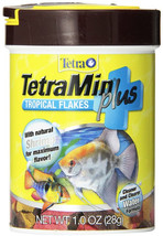 TetraMin Tropical Flakes Plus with Natural Shrimp Fish Food 1 oz TetraMin Tropic - £11.50 GBP